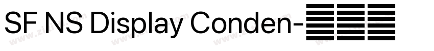SF NS Display Conden字体转换